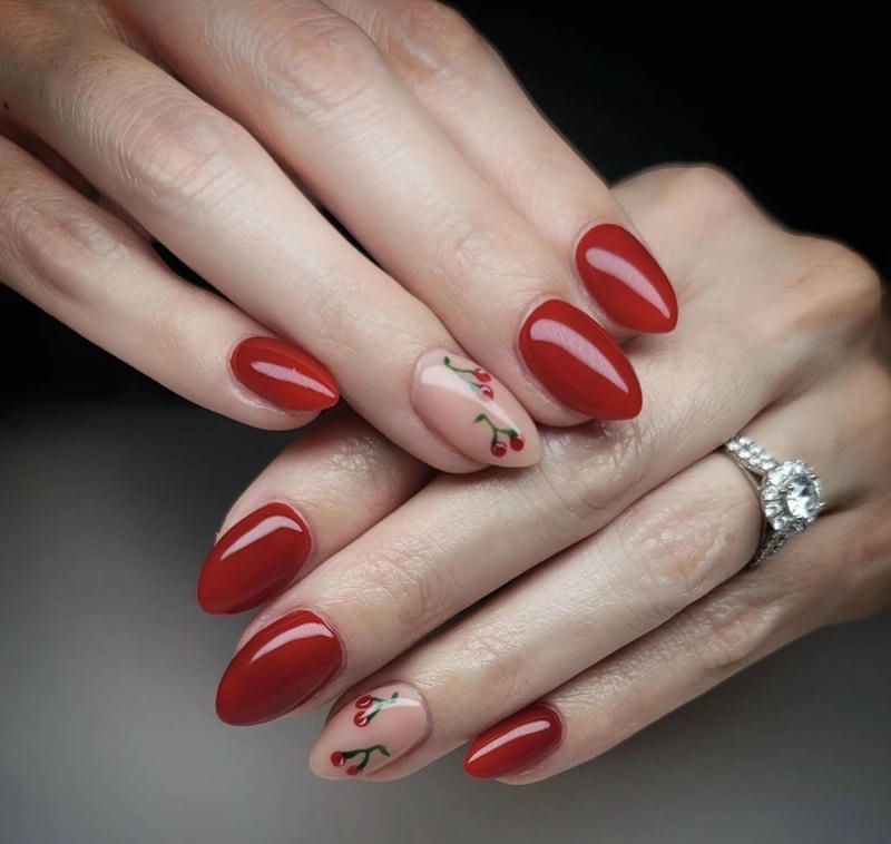 Những mẫu nail màu đỏ 8đẹp - Hình số 1