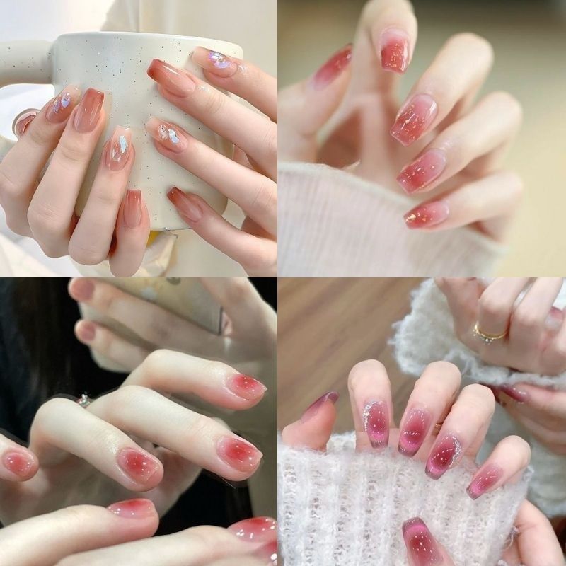 Những mẫu nail sơn thạch đẹp nhẹ nhàng - Hình số 6