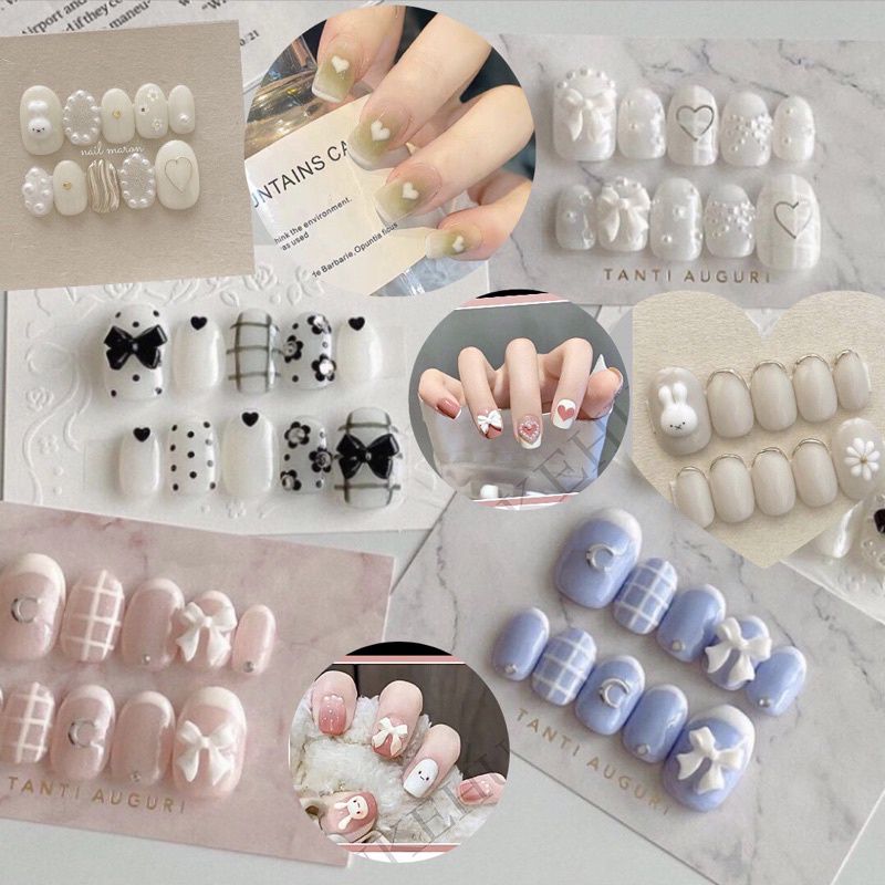 Những mẫu nail móng tay giả đẹp ngắn cá tính - Hình số 2