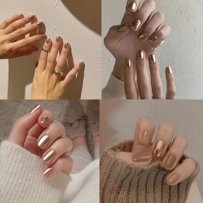 Những mẫu nail tráng gương đẹp - Hình số 10