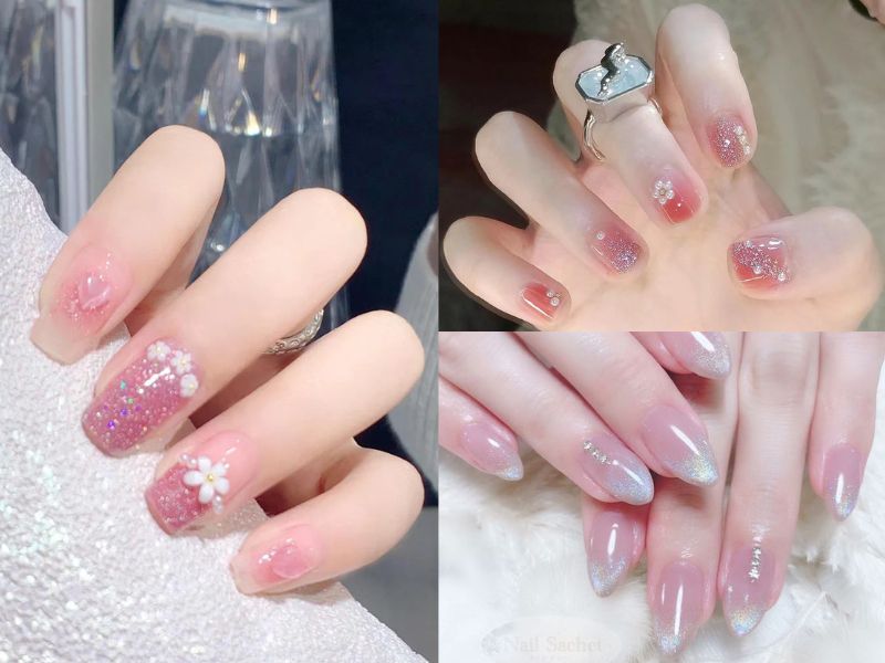 Những mẫu nail tráng gương hồng - Hình số 2