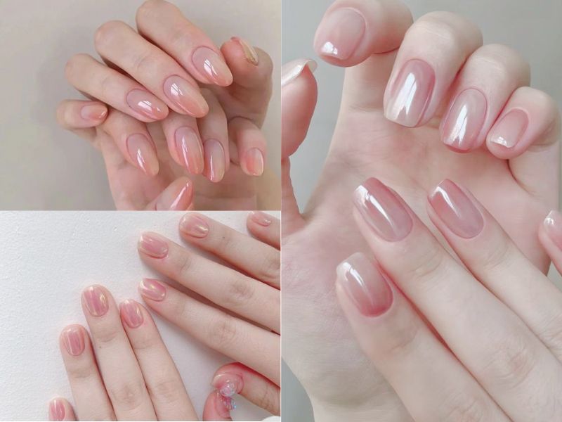 Những mẫu nail tráng gương hồng - Hình số 5