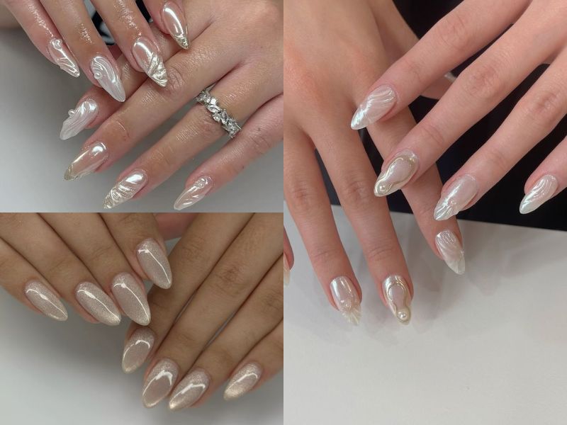 Những mẫu nail tráng gương nổi - Hình số 8