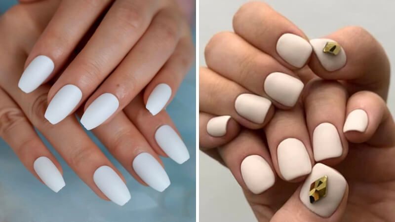 Những nail màu trắng sữa xinh sắn - Hình số 8