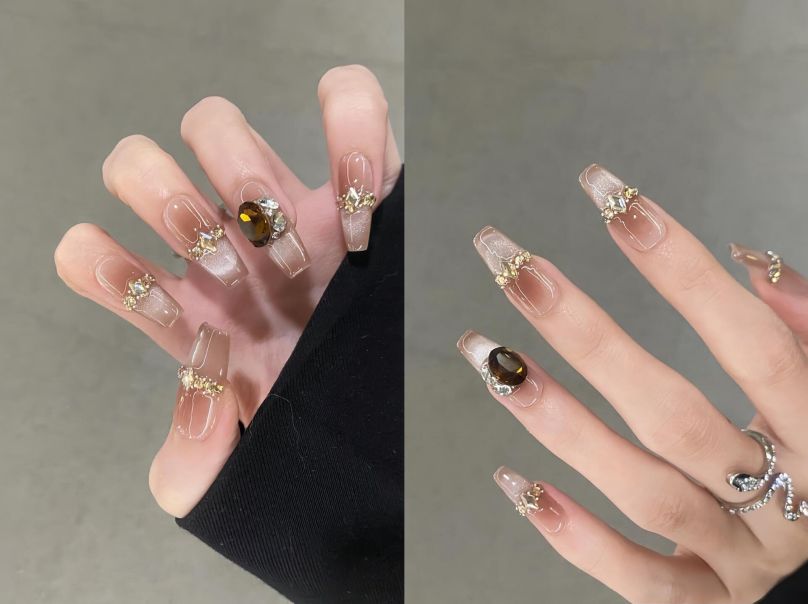 Những mẫu nail móng tay giả đẹp 2026 - Hình số 6