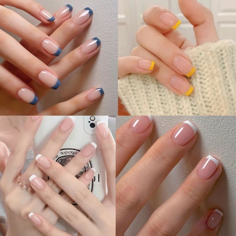 Những mẫu nail móng vuông ngắn sang trọng - Hình số 5