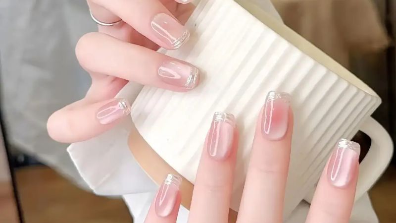 Những nail màu hồng pastel tự nhiên - Hình số 4