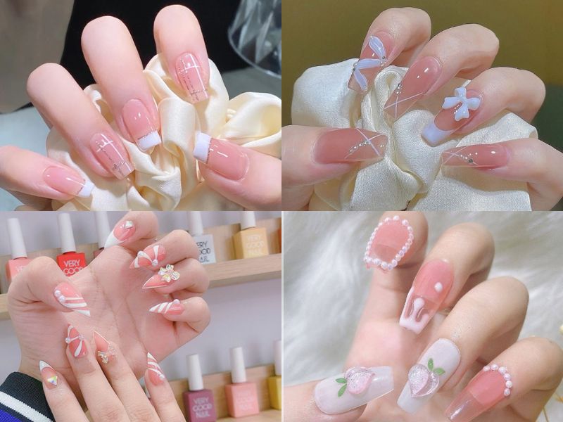 Những nail màu hồng pastel tự nhiên - Hình số 6