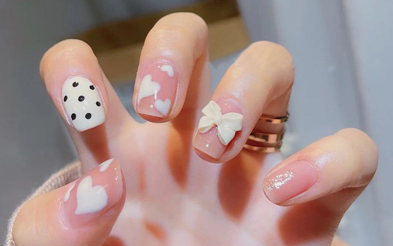 Những nail màu hồng pastel tự nhiên - Hình số 7
