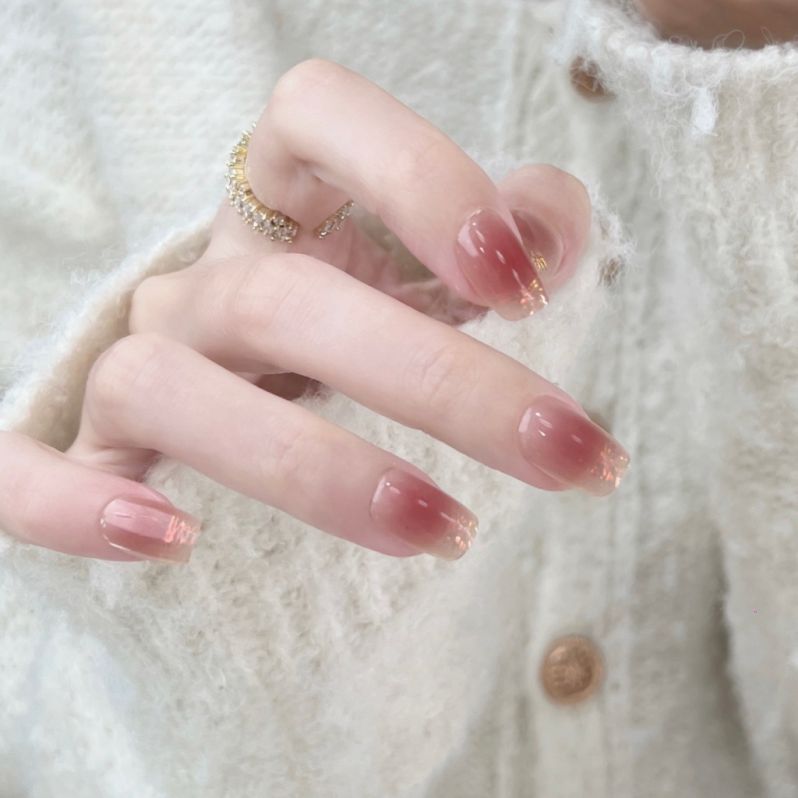 Nhung74 nail màu hồng pastel đất - Hình số 4