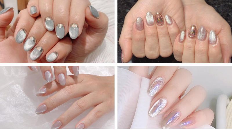 Những những mẫu nail mắt mèo kim cương 2026 - Hình số 5