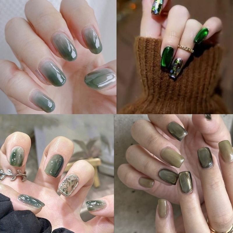 Những mẫu nail thạch mắt mèo - Hình số 7