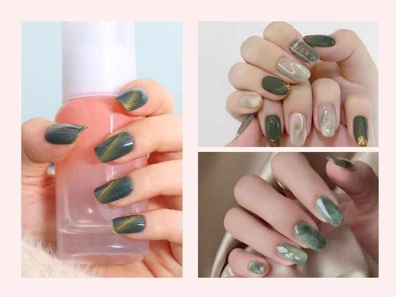 Những mẫu nail thạch mắt mèo - Hình số 8