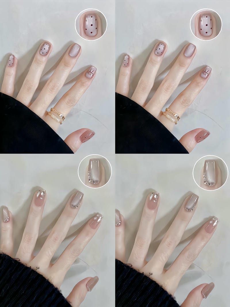 Những mẫu nail mắt mèo trắng đẹp - Hình số 10