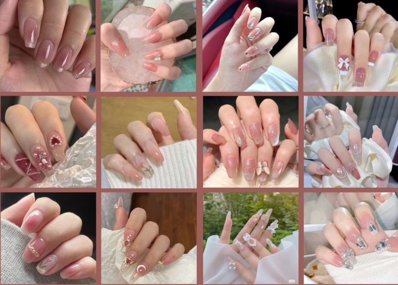 Những nail màu hồng pastel đẹp - Hình số 1