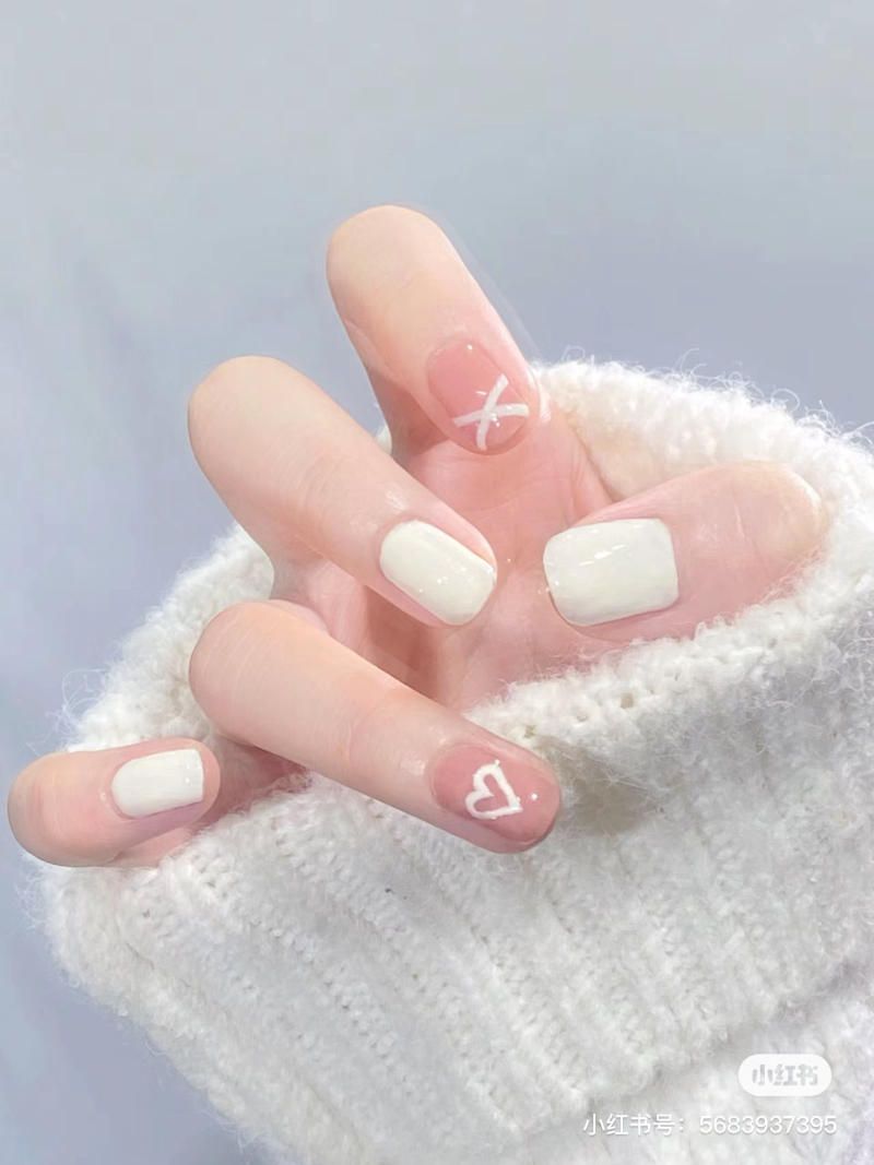 Những nail màu hồng pastel đẹp - Hình số 4