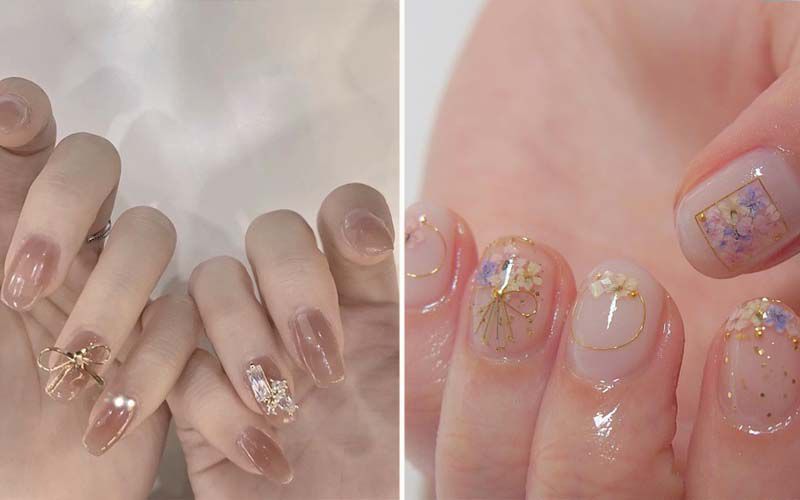 Những mẫu nail thạch đơn giản - Hình số 9