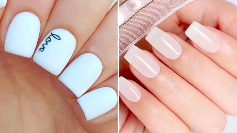 Những mẫu nail trắng sang chảnh cho tay - Hình số 6