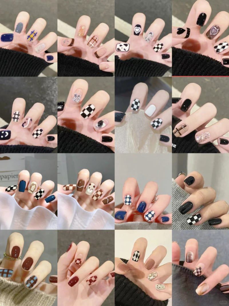 Những mẫu nail tay nhẹ nhàng móng vuông - Hình số 4