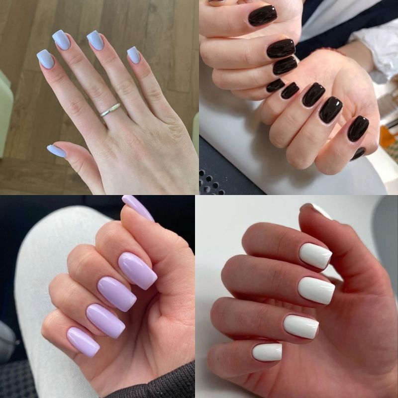 Những mẫu nail tay nhẹ nhàng móng vuông - Hình số 7