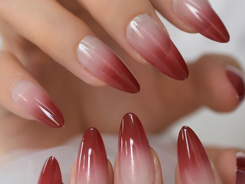 Những mẫu nail sơn thạch đẹp ombre - Hình số 9