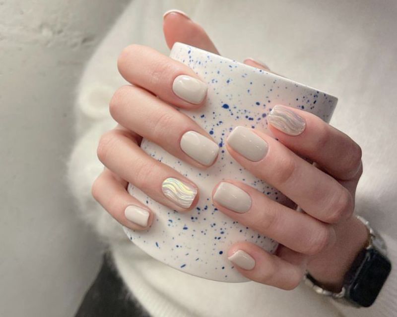 Những mẫu nail tay nhẹ nhàng đẹp - Hình số 8