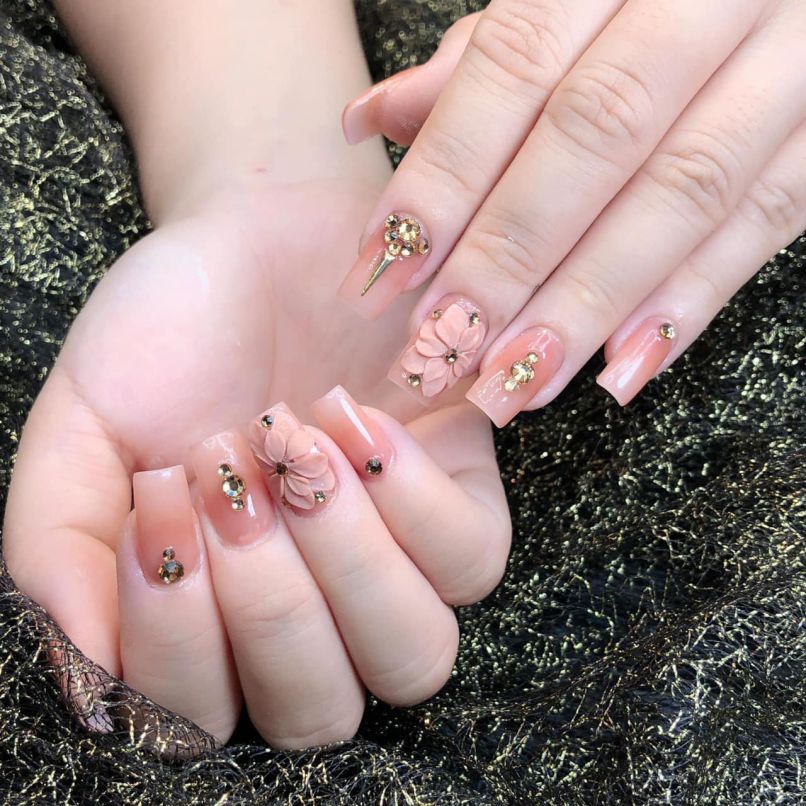 Những nail màu hồng pastel nhẹ nhàng - Hình số 6