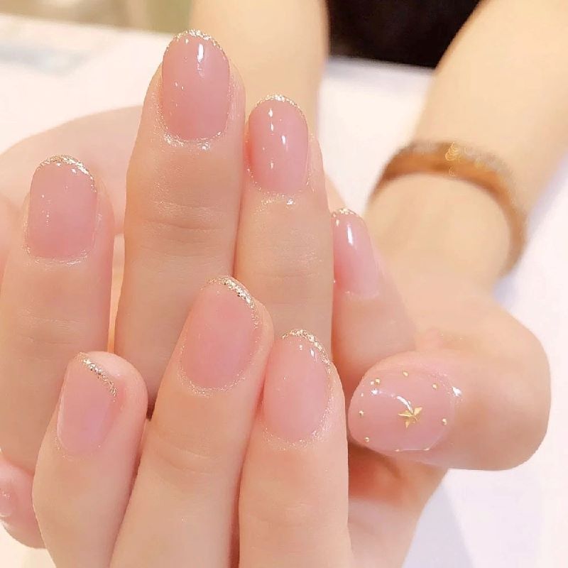 Những nail màu hồng pastel nhẹ nhàng - Hình số 9