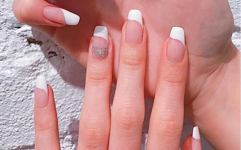 Những nail màu trắng gạo đẹp - Hình số 7