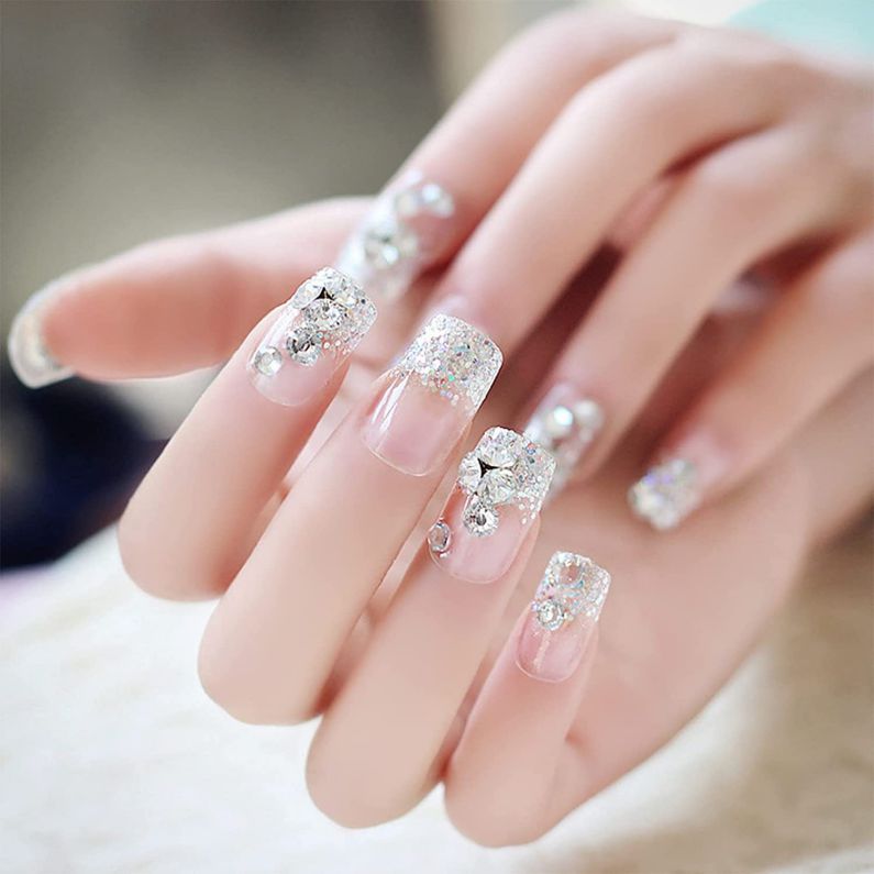 Những nail cô dâu màu thạch - Hình số 10